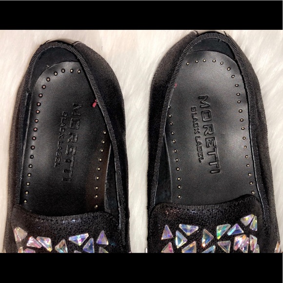 MORETTI BLACK LABEL Embellished Loafers - Picture 5 of 7